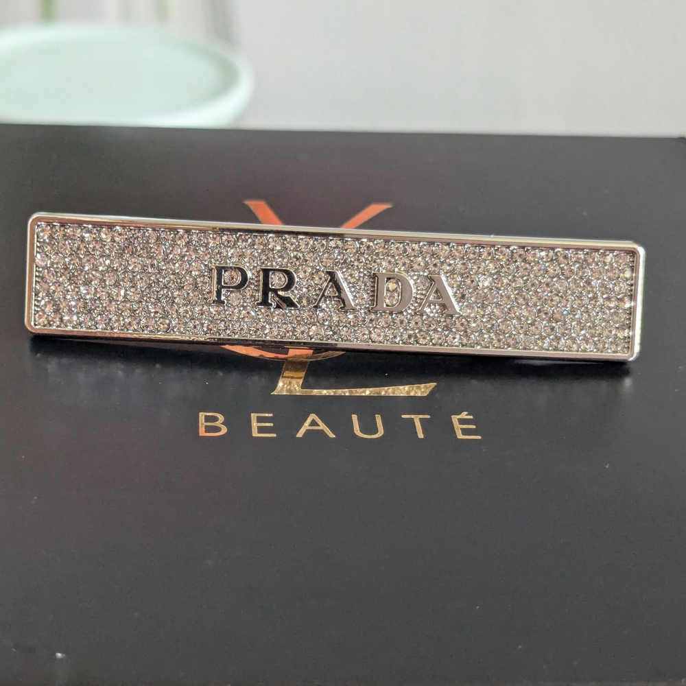 Prada Silver Hair Clip - Picture 2 of 4